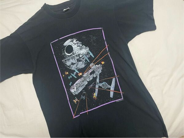 90s Star Wars Death Star S/S t shirt.