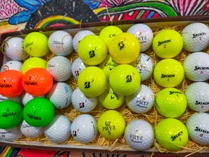 【GOLFボール ・ロストボール・40球・お試しいろいろ】 SRIXON ・Z-STAR★ブリヂストン・TourＢ★ファイズ★Titleist・PROｖ1X★Callaway等