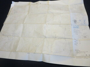 古地図　間ノ岳　甲府１５号ー１　昭和５７年修正測量／黒檜山　小瀬戸ノ湯　山小屋