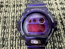 【ジャンク】G-SHOCK 腕時計 Gショック デジタル 紫 希少 クレイジーカラー パープル DW-6900CC_画像5