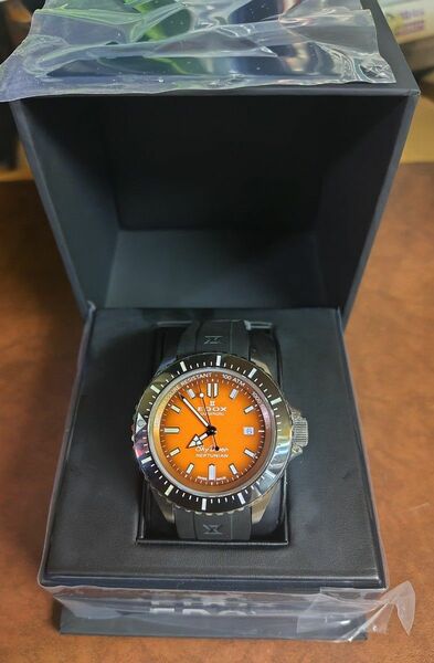 （美品）EDOX 　エドックス　ネプチュニアン 自動巻き 腕時計　80120-3NCA-ODN