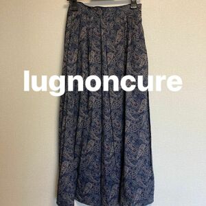 lugnoncureペイズリー柄ロングスカート