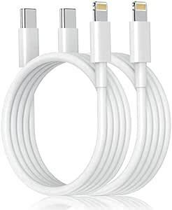 Type-C ライトニングケーブル USB-C Lightningケーブル 2m 2本セット 【 Apple MFi認証/PD対応