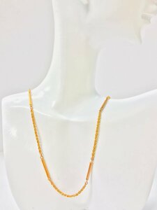 K18 Gold magnetism 7P necklace B*HOLONbi ho long magnet accessory qoj.YQA05