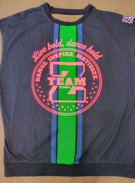 ☆ZUMBA Tシャツ 背中オープン(リメイク)