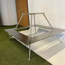 tentmark DESIGNS(テンマクデザイン)×ウィンナーウェル　ウッドストーブテーブル　耐荷重:10kg(テーブル)、20kg(上段スクエアスペース)_画像4