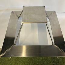 tentmark DESIGNS(テンマクデザイン)×ウィンナーウェル　ウッドストーブテーブル　耐荷重:10kg(テーブル)、20kg(上段スクエアスペース)_画像3