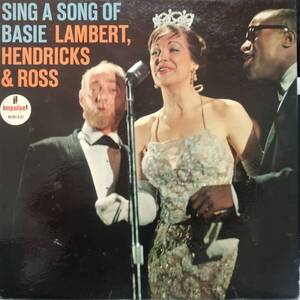 米IMPULUSE盤LP 橙ラベル MONO盤 Lambert, Hendricks & Ross / Sing A Song Of Basie 1958年作の65年盤 A-83 ジャケ違い Annie Jon Count