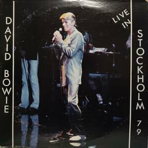 ドイツ盤2LP 高音質プライベート David Bowie /Live In Stockholm 79 1979年 Ruthless Rhymes Ltd. ACR 25 1978年のストックホルムLIVE音源