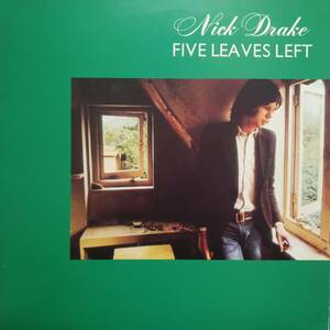 美品 72年プレス 英ISLAND盤LP ピンクリム Nick Drake / Five Leaves Left (1st Album) 1972年 ILPS 9105 マト枝両3U ニック・ドレイク