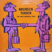 レッドカラー盤 米FantasyオリジLP 赤ラベルMONO！ The Dave Brubeck Trio / Brubeck Tjader 1962年 3332 Cal Tjader Ron Crotty RED_画像1