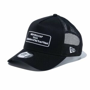 新品 NEWERA ニューエラ メッシュキャップ アメカジ カジュアルデザイン 黒 ブラック 9FORTY A-Frame トラッカー