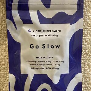 GoSlow go slow 新品　未使用　未開封　デジタルビーイング　サプリメント　CBD 