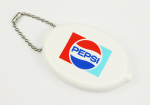 ペプシ ラバーコインケース コインケース キーリング付 小銭入れ おしゃれ アメリカ アメリカン雑貨 PEPSI WHITE-1