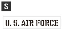 ステンシルシート ステンシルプレート ステンシル アルファベット DIY クイックステンシル サイズS U.S. AIR FORCE アメリカ空軍_画像1
