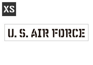 ステンシルシート ステンシルプレート ステンシル アルファベット DIY クイックステンシル サイズXS U.S. AIR FORCE アメリカ空軍