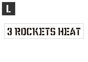  stencil сиденье stencil plate stencil алфавит DIY Quick stencil размер L 3 ROCKETS HEAT Rocket гильза 