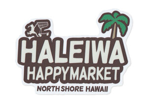 HALEIWA HAPPY MARKET 防水 ステッカー ダイカット シール ハレイワ HHM-100 おしゃれ 耐光 耐水 コレクション バレンタイン