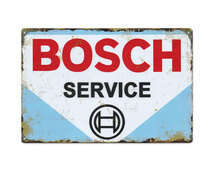 ボッシュ BOSCH ブリキ看板 サインプレート サインボード インテリア アンティーク レトロ おしゃれ アメリカン雑貨 A4 SERVICE_画像1