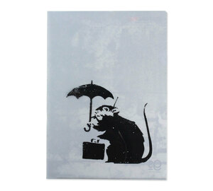 バンクシー ART オフィシャル A4 シングル クリアファイル ファイル Umbrella Rat Banksy グッズ バレンタイン