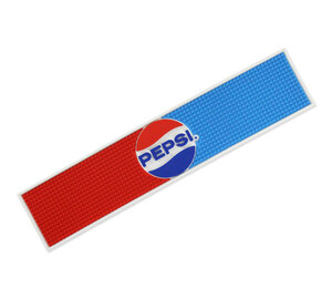 バーマット PEPSI 縦13.2×横60.5×厚さ0.8cm ラバー製 ペプシ ドリンク柄 バー用品 カウンター コースタート