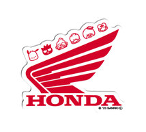 ステッカー ホンダ はぴだんぶい バイク 車 おしゃれ かわいい ヘルメット かっこいい サンリオ スーパーカブ HONDA ウイングロゴ_画像1