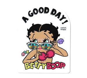 ベティ・ブープ ステッカー おしゃれ かわいい キャラクター アメリカ ハワイアン 車 バイク アメリカン雑貨 BETTY BOOP A GOOD DAY!