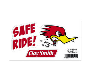 クレイスミス ステッカー キャラクター アメリカ アメリカン おしゃれ バイク 車 かっこいい ウッドペッカー Clay Smith SAFE RIDE