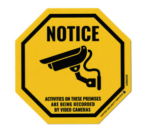 セキュリティ ステッカー 防犯 防犯カメラ アメリカン おしゃれ かっこいい 玄関 窓 ガラス UNITED SECURITY SERVICE NOTICE