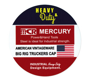 マーキュリー ステッカー アメリカン ブランド おしゃれ 車 スーツケース バイク かっこいい アウトドア キャンプ MERCURY CAP