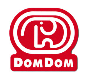 ドムドムハンバーガー ステッカー ブランド ロゴ おしゃれ かわいい スマホ 車 バイク スーツケース ノートパソコン 新ロゴ 赤
