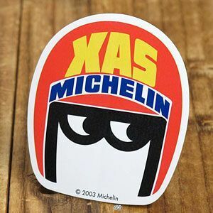 ステッカー ミシュラン アメリカン おしゃれ 車 バイク ヘルメット かっこいい タイヤ ビバンダム ミシュランマン Michelin XAS