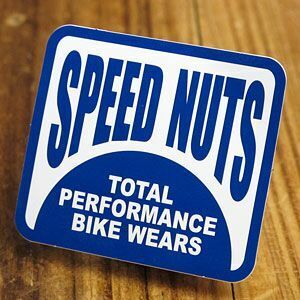 ステッカー 車 アメリカン おしゃれ バイク ヘルメット スケートボード スノーボード かっこいい SPEEDNUTS パロディ BIKE WEARS