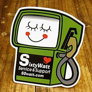 ステッカー 車 アメリカン 世田谷ベース おしゃれ バイク ヘルメット かっこいい シックスティーワット SERVICE&SUPPORT