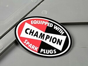 ステッカー チャンピオン CHAMPION おしゃれ バイク アメリカン 車 かっこいい スパークプラグ