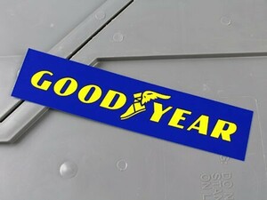 ステッカー グッドイヤー アメリカン おしゃれ 車 バイク ヘルメット かっこいい タイヤ GOODYEAR スクエア サイズL