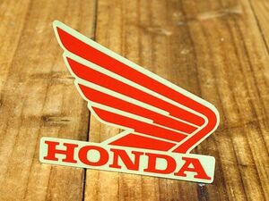 ステッカー ホンダ アメリカン 車 おしゃれ バイク ヘルメット かっこいい HONDA ウイング レッド 右向き