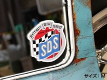 ステッカー アメリカン おしゃれ 世田谷ベース系 シックスティーワット チェッカーフラッグ サイズS_画像3