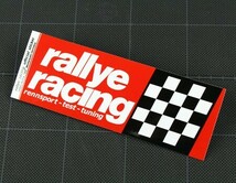 rallye racing ステッカー 車 バイク アメリカン かっこいい おしゃれ チェッカーフラッグ レーシング モータースポーツ アメリカン雑貨_画像2