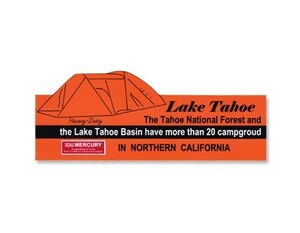 マーキュリー ステッカー アウトドア アメリカン ブランド おしゃれ 車 スーツケース バイク かっこいい キャンプ MERCURY LAKE TAHOE