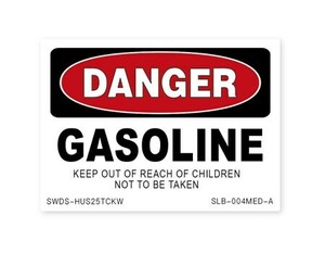 ステッカー アメリカン かっこいい おしゃれ 世田谷ベース インテリア 危険 注意書き 案内 サイン 表示 SIGN & LABELS DANGER ガソリン
