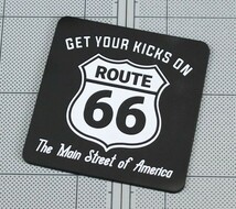 ルート６６ コースター おしゃれ ラバー アメリカ アメリカン雑貨 キッチン 雑貨 アウトドア キャンプ ROUTE66_画像2