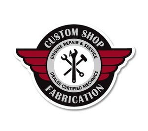 ステッカー アメリカン おしゃれ バイク 車 かっこいい ホットロッド カスタム レーシング カーステッカー MOTOR CLUB ICONS CUSTOM SHOP