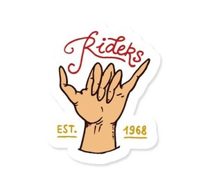 ステッカー サーフィン アメリカン 車 アウトドア スーツケース おしゃれ かっこいい レトロ バイク SURFS UP DECAL ハングルース RIDERS