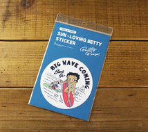ベティ・ブープ ステッカー おしゃれ かわいい キャラクター アメリカ サーフィン ハワイアン 車 バイク BETTY BOOP BIG WAVE COMING_画像4