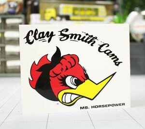 クレイスミス ステッカー 車 アメリカン キャラクター おしゃれ バイク ヘルメット Clay Smith ミス・ホースパワー 右向き