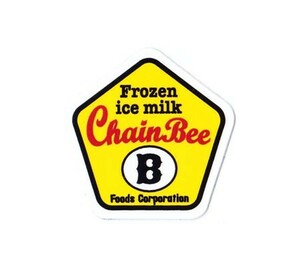 ステッカー アメリカン おしゃれ かっこいい 車 アウトドア スーツケース バイク ヘルメット GENUINE POWERFUL STICKER サイズS Chain Bee