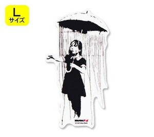 バンクシー ステッカー シール パソコン ウォールステッカー おしゃれ かっこいい スーツケース インテリア 車 Umbrella Girl サイズL