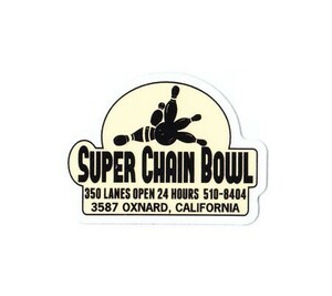 ステッカー アメリカン おしゃれ かっこいい 車 アウトドア スーツケース バイク ヘルメット サイズS SUPER CHAIN BOWL