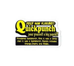 ステッカー アメリカン おしゃれ かっこいい 車 アウトドア スーツケース バイク ヘルメット GENUINE POWERFUL STICKER サイズS Quickpunch